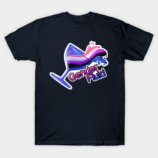 Gender Fluid - Tipped glass T-Shirt by TaksArt